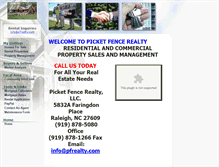 Tablet Screenshot of pfrealty.com